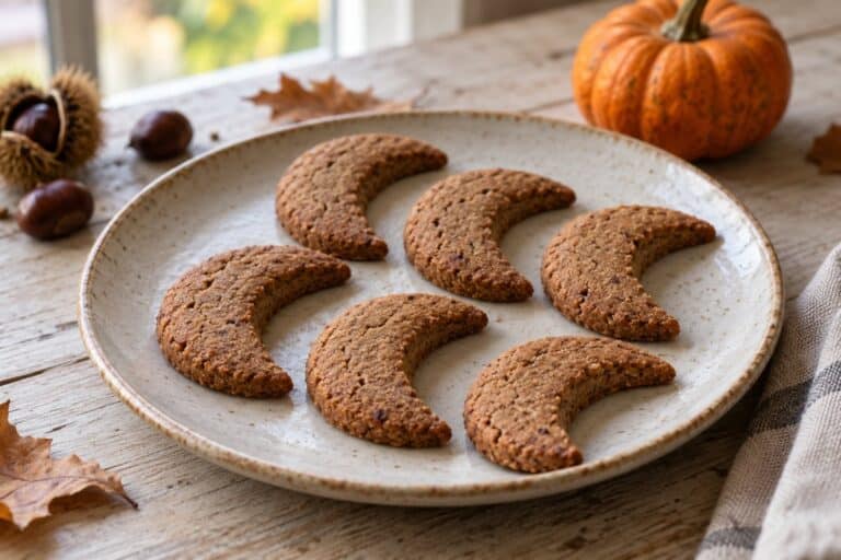 Lunas de castaña y trigo sarraceno sin gluten hechas en airfryer